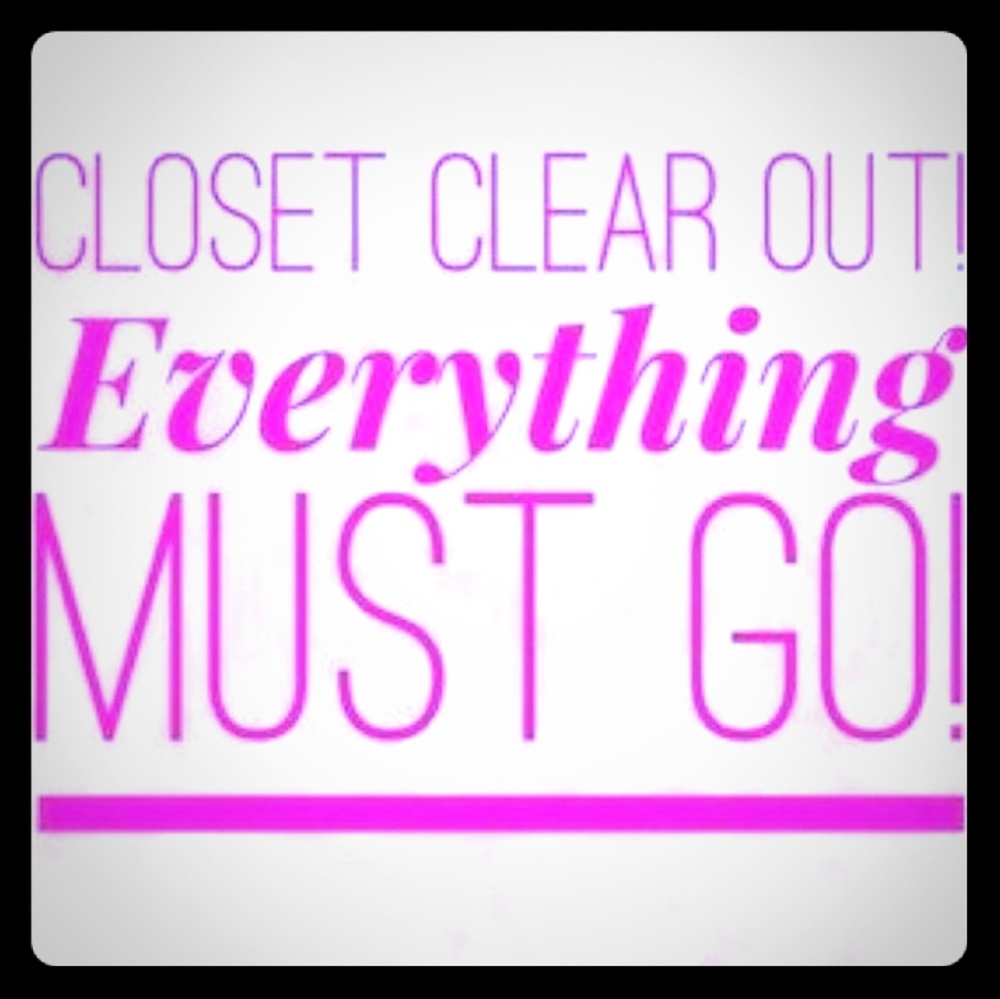 Closet Clear Out! New items coming soon!